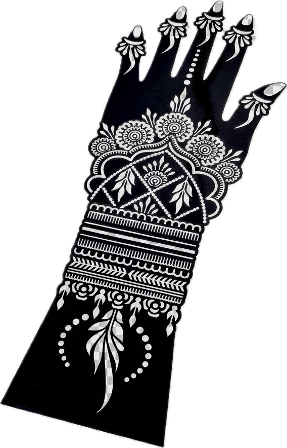 Henna Stencil Kit L+R & Henna cone