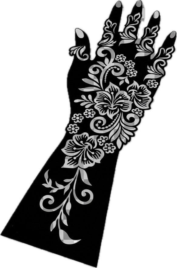 Henna Stencil Kit L+R & Henna cone