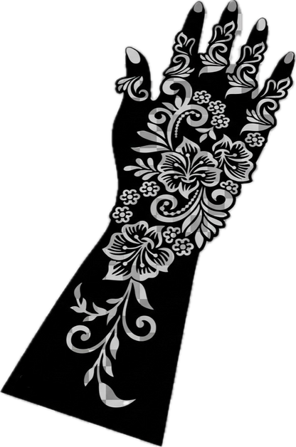 Henna Stencil Kit L+R & Henna cone