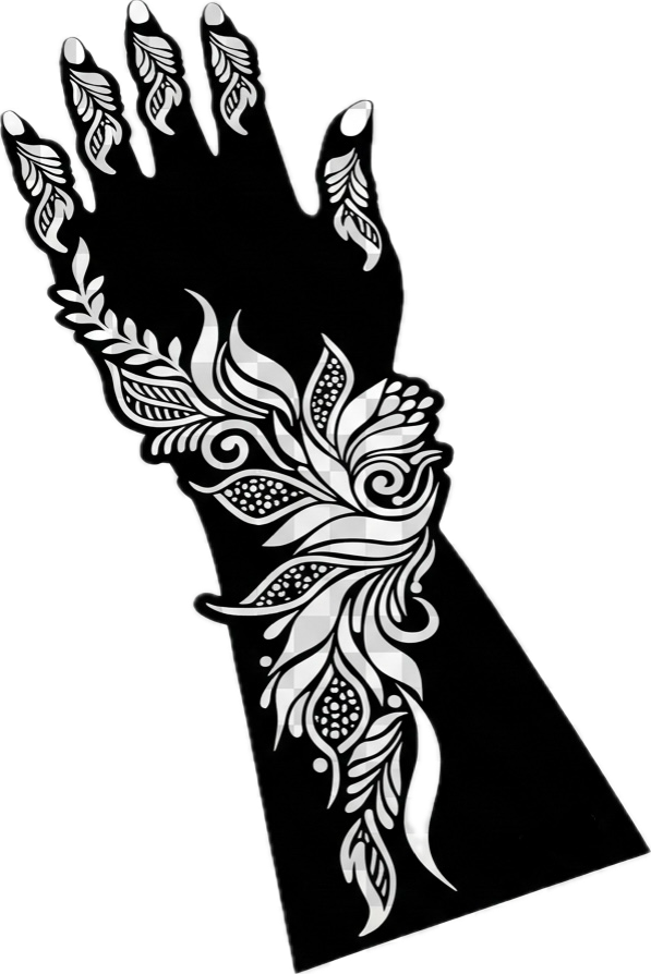 Henna Stencil Kit L+R & Henna cone