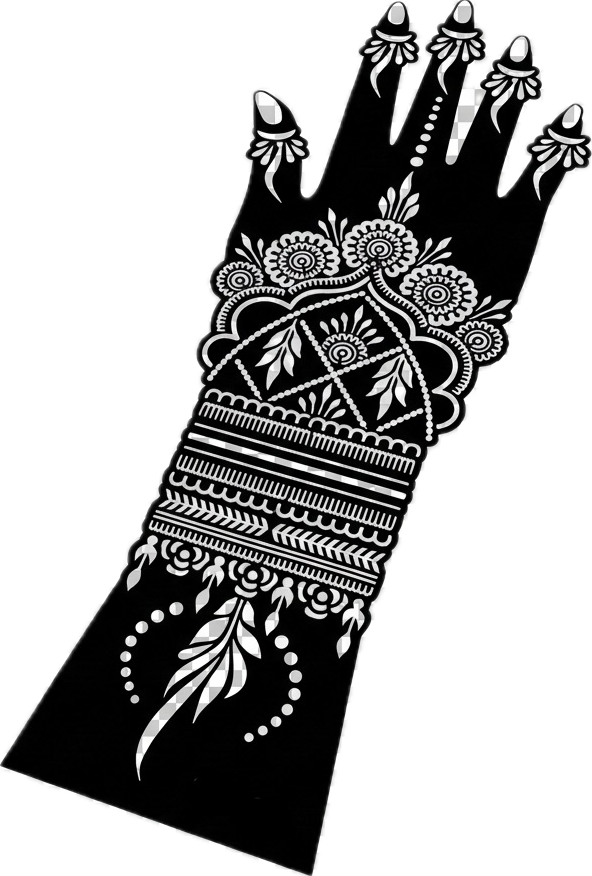 Henna Stencil Kit L+R & Henna cone