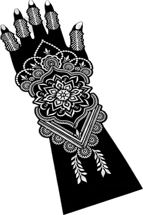 Henna Stencil Kit L+R & Henna cone