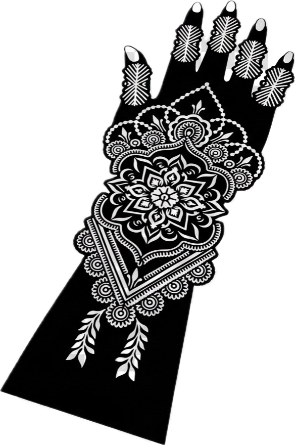Henna Stencil Kit L+R & Henna cone