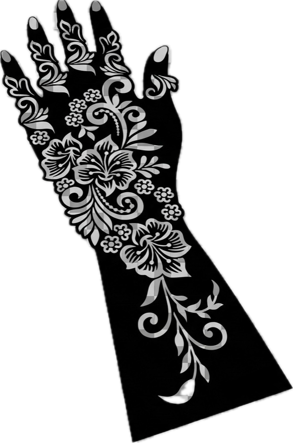 Henna Stencil Kit L+R & Henna cone