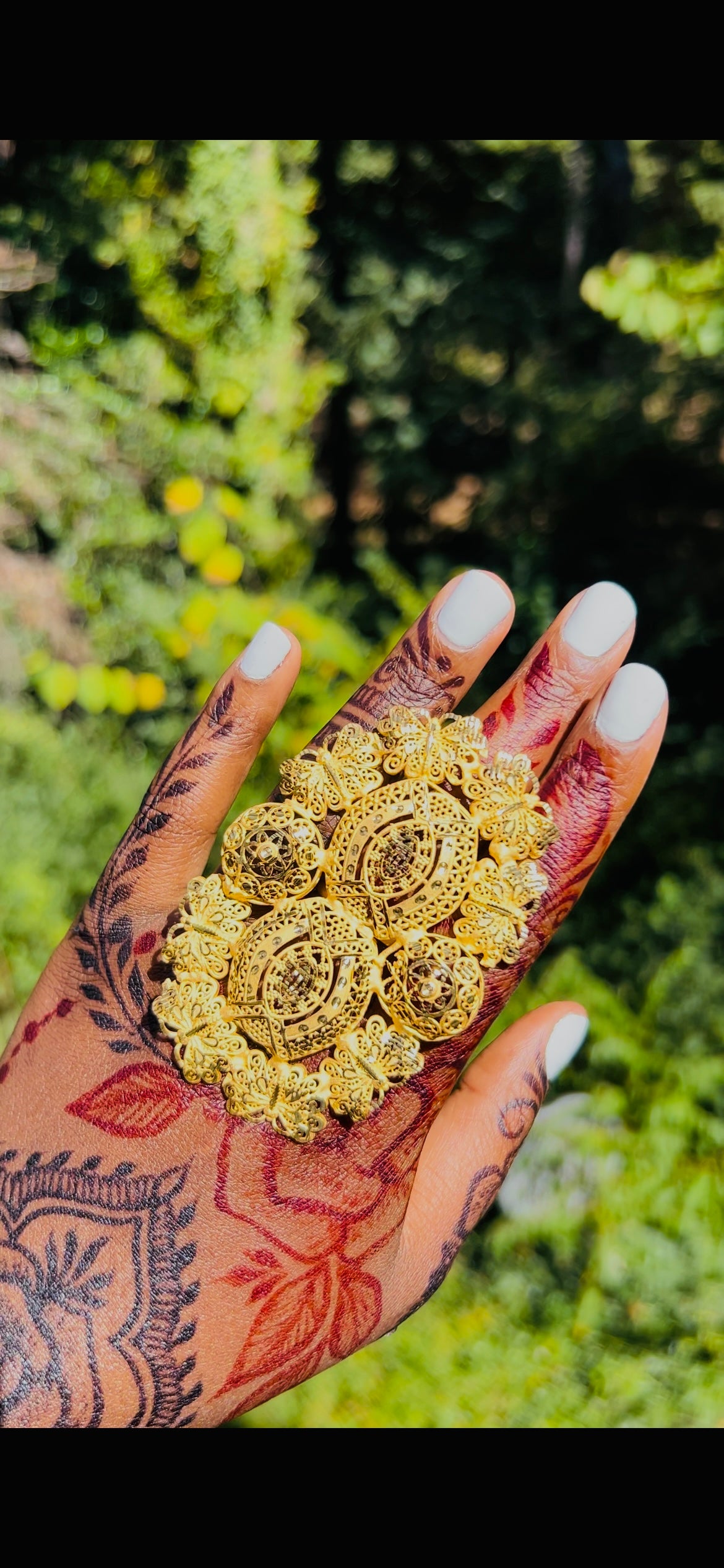 21k Gold plated butterfly ring